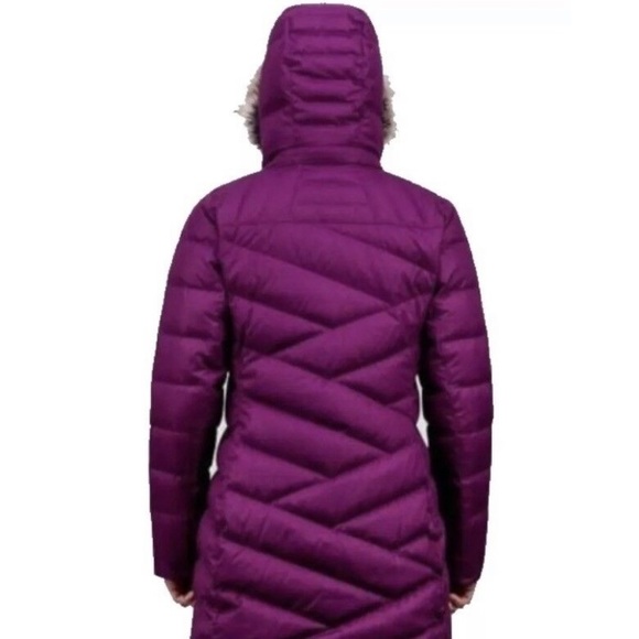 MARMOT Varma purple down filled winter coat size small - Picture 12 of 13